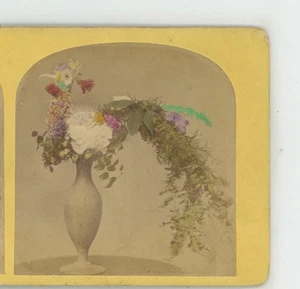 Jarrón con Ramo de Flores Floral Stereoview - Imagen 1 de 2