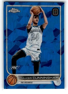 2023-24 Topps Chrome Overtime Elite Zaffiro Naasir Cunningham Rookie Freddo - Foto 1 di 2