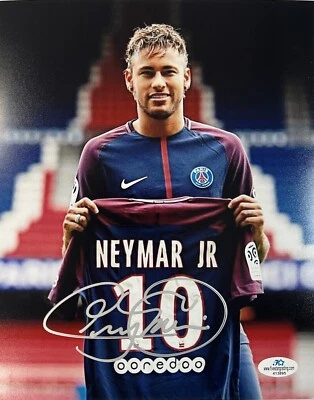 Neymar JR GOAT Paris Saint- Germain Rare Signed Autographed Photo 10x8 FSG COA - Image 1 of 4