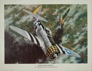 P-47 "Thunderbolt" NOS 1970, scores on a Luftwaffe FW, WWII Fighter series small - Picture 1 of 1