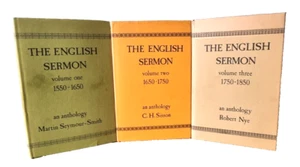 The ENGLISH SERMON 1550 - 1850 An Anthology / Vols 1-3 / Bible Int. - Picture 1 of 23
