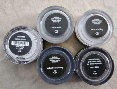 ⚘️BARE MINERALS Lot of 5 Loose Mineral Eye Color-HTF & RARE! Blues/Grays/Glitter - Image 1 of 4