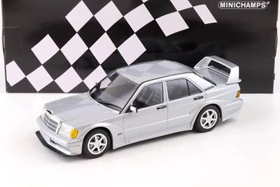 1:18 Minichamps Mercedes 190E 2.5-16 EVO 2 Argento Metallizzato 1990 - Immagine 1 di 4