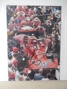 A. J. Foyt handsigniertes 4 1/2" x 6 1/2" Foto Slick - Bild 1 von 1