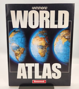 1989 Newsweek Hammond Paperback World Atlas very good condition - Picture 1 of 19