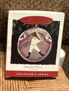 New York Yankees Lou Gehrig Baseball Heroes Hallmark Keepsake Ornament 1995 MLB - Bild 1 von 1