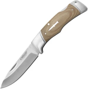 Camillus Classic Lockback Tan Micarta Folding Stainless Pocket Knife 19480 - Picture 1 of 4