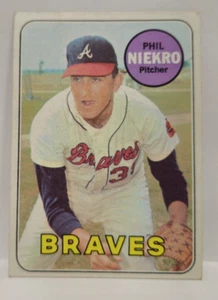 1969 Topps  #355 Phil Niekro Atlanta Braves VG-EX Condition - Picture 1 of 6