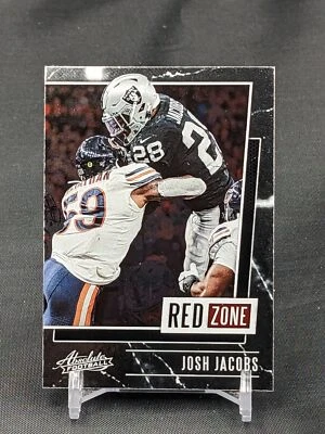 2020 Absolute Red Zone #13 Josh Jacobs Raiders - Image 1 of 2