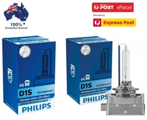 2x D1S 35W 5000K HID Genuine PHILIPS Xenon White Vision Gen2 Headlight Bulb - Picture 1 of 5