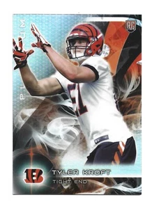 2015 Topps Platinum #112 RC Tyler Kroft ROOKIE Cincinnati Bengals Football Card - Picture 1 of 2