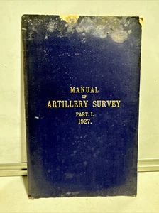 Artillery Survey manual Part 1 - War office 1927 - Picture 1 of 11
