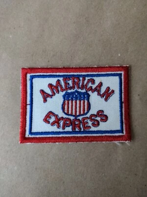 Vtg American Express Railway Embroidered Sew On Patch Train 3" Badge Railroad - Image 1 of 4