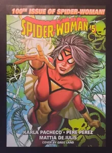 SPIDER-WOMAN #5 100th Issue Comic Book Artwork Marvel~ Magazine Page PRINT AD - Picture 1 of 1
