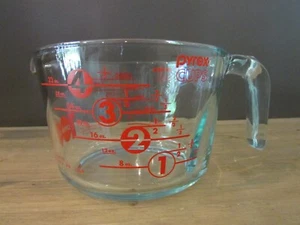 Pyrex 4 tazze 1 quarto misurino in vetro 100 anni anniversario - BELLO! - Foto 1 di 8