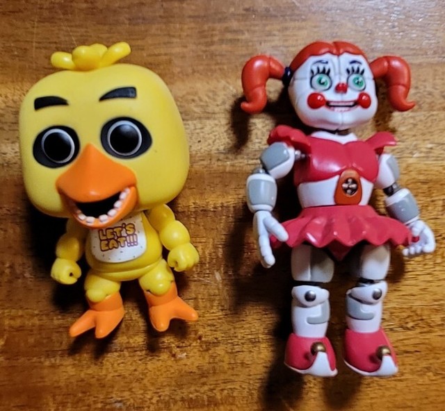 Miniaturas Fnaf - Five nights at freddy, chica, blocos de montar, boneco