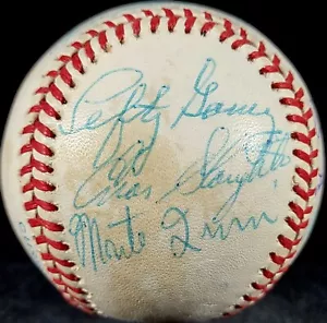 Lefty Gomez Bill Terry Willie Stargell Luke Appling signierter Baseball JSA LOA - Bild 1 von 7
