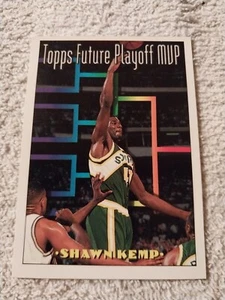 Tarjeta de Jugador Más Valioso Shawn Kemp Topps Future Playoffs 1993 #202 Seattle Sonics Rein Man - Imagen 1 de 2