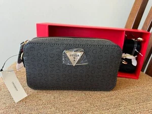 Guess Black Logo crossbody bag Gift Boxed - Picture 1 of 5
