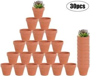 32x Mini Terra Cotta Terracotta Pots Flower Clay Planters Small 2" - Picture 1 of 7