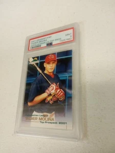 2001 Grandstand Appalachian League Top Prospects Yadier Molina Rookie PSA 9 - Picture 1 of 3