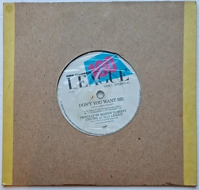 The Human League 100 - Don't You Want Me UK  7" Vinyl Record 1981 - FREE UK P&P. - Image 1 of 4