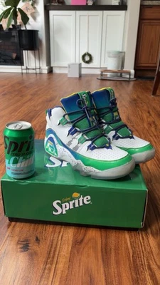 Grant Hill Sprite Edition Men's Sneakers Size 8 In Box Worn Once Great Condition - Image 1 of 4