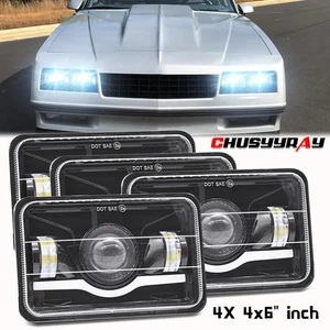 PARA Chevrolet Monte Carlo SS 1980-1988 4x6" pulgadas faros LED haz alto-bajo - Imagen 1 de 9