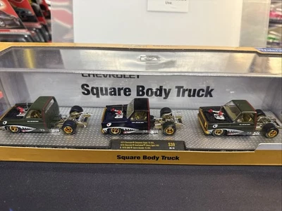 M2 Col. Square Body 1973 Chevrolet Cheyenne 🔥 3 Car Custom Set 🔥1 Of A Kind - Image 1 of 4