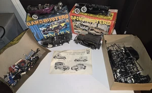 Vtg MPC Gangbusters Lot of 4 Vehicles - 32 Chevy Many Extra Figures, Parts, Etc. - Picture 1 of 14