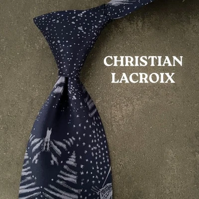 Christian Lacroix Tie Necktie SUITS Mes ALL SILK Designer Multicolor Luxury ck35 - Image 1 of 4