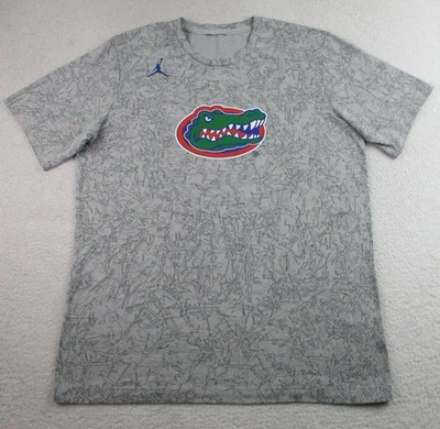 Nike Jordan Florida Gators Shirt Mens Medium Gray NCAA College Dri Fit AOP - Image 1 of 4