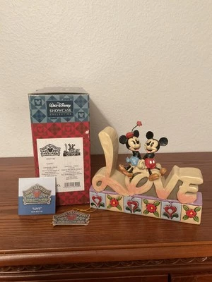 Jim Shore Disney Traditions “Love” Mickey & Minnie Figurine W/ Box (4027140) - Image 1 of 4