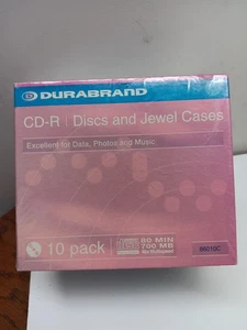 Durabrand CD-R Disks And Jewel Cases 10 Pack - Picture 1 of 6