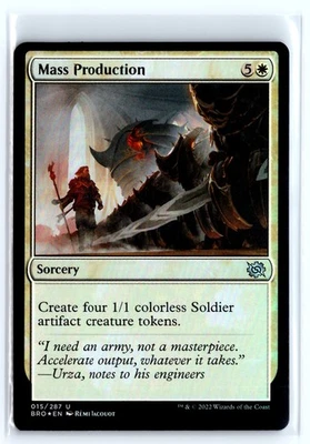 FOIL Mass Production The Brothers' War – MTG Magic the Gathering Card - Image 1 of 4