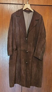 Brauner Wildledermantel, true Vintage - Bild 1 von 5