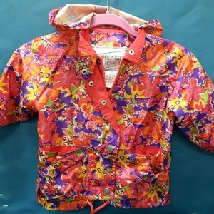 Vintage French Toast Multicolor Floral Youth Kids Rain Jacket Size 3T - Picture 1 of 7