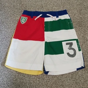Polo Ralph Lauren Rugby Patchwork Shorts Boys Size Medium (10/12) - Picture 1 of 5