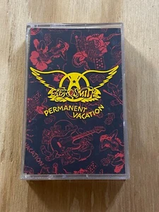 Aerosmith - Permanent Vacation Cassette Tape 80s US Issue Steven Tyler Joe Perry - Picture 1 of 7