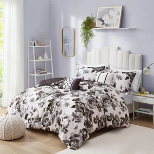 Intelligent Design Dorsey Floral Print Comforter Set - Picture 1 of 6