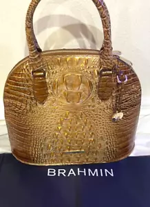 Brahmin Georgina Saddle Melbourne Satchel w/Brahmin Recycle Shopping Bag - Picture 1 of 6
