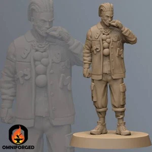 Shun Cyberpunk Tabletop Mini Unit9 Impreso en 3D 2077 Rojo Bordeador - Imagen 1 de 3