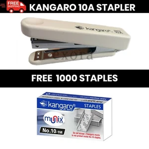 KANGARO HS10A HEFTER MIT KLAMMERENTFERNER HAKEN - ELFENBEIN KÖRPER - HOME OFFICE SCHULE - Bild 1 von 5