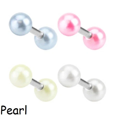 CZ Gem Tragus Bar Helix CARTILAGE Upper Ear Piercing Stud Top Earring UK SELLER - Image 1 of 1