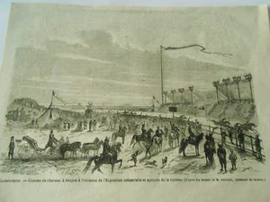 Gravure 1865 - Cochinchine courses de chevaux à Saïgon - Picture 1 of 1