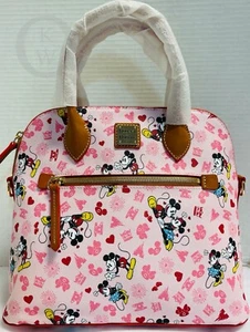Borsa a tracolla nuova con etichette * Dooney & Bourke * Disney Parks * Mickey & Minnie LOVE * 21163S S189 - Foto 1 di 8