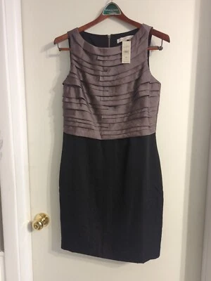 Новый с ярлыками Ann Taylor лофт платье 8p маленький черный зеленый коричневый милый розничной $89,50 - Изображение 1 из 4