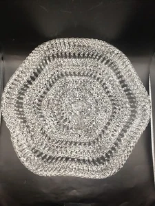 Art Glass Bowl Pierced Thread Pattern Hand Blown Bowl, 13" Inch - Picture 1 of 15