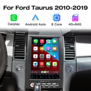 12.8" Tesla Screen Android Car Stereo 4+64GB Carplay for Ford Taurus 2012–2018 - Picture 1 of 17