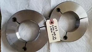 CRAFTED 2.650-10NS-2A THREAD RING GAGE SET INSPECTION TOOLING LATHE 1E1059 - Picture 1 of 1